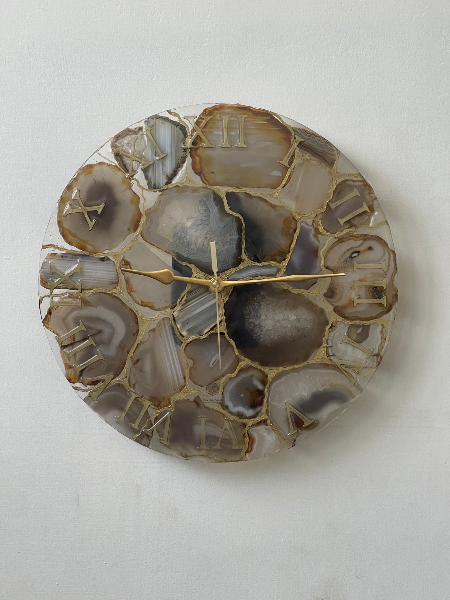 Agate Resin Wall Clock