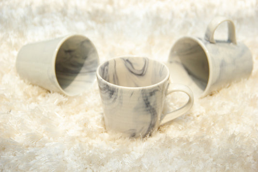 Black And White Stroke Ceramic Mugs