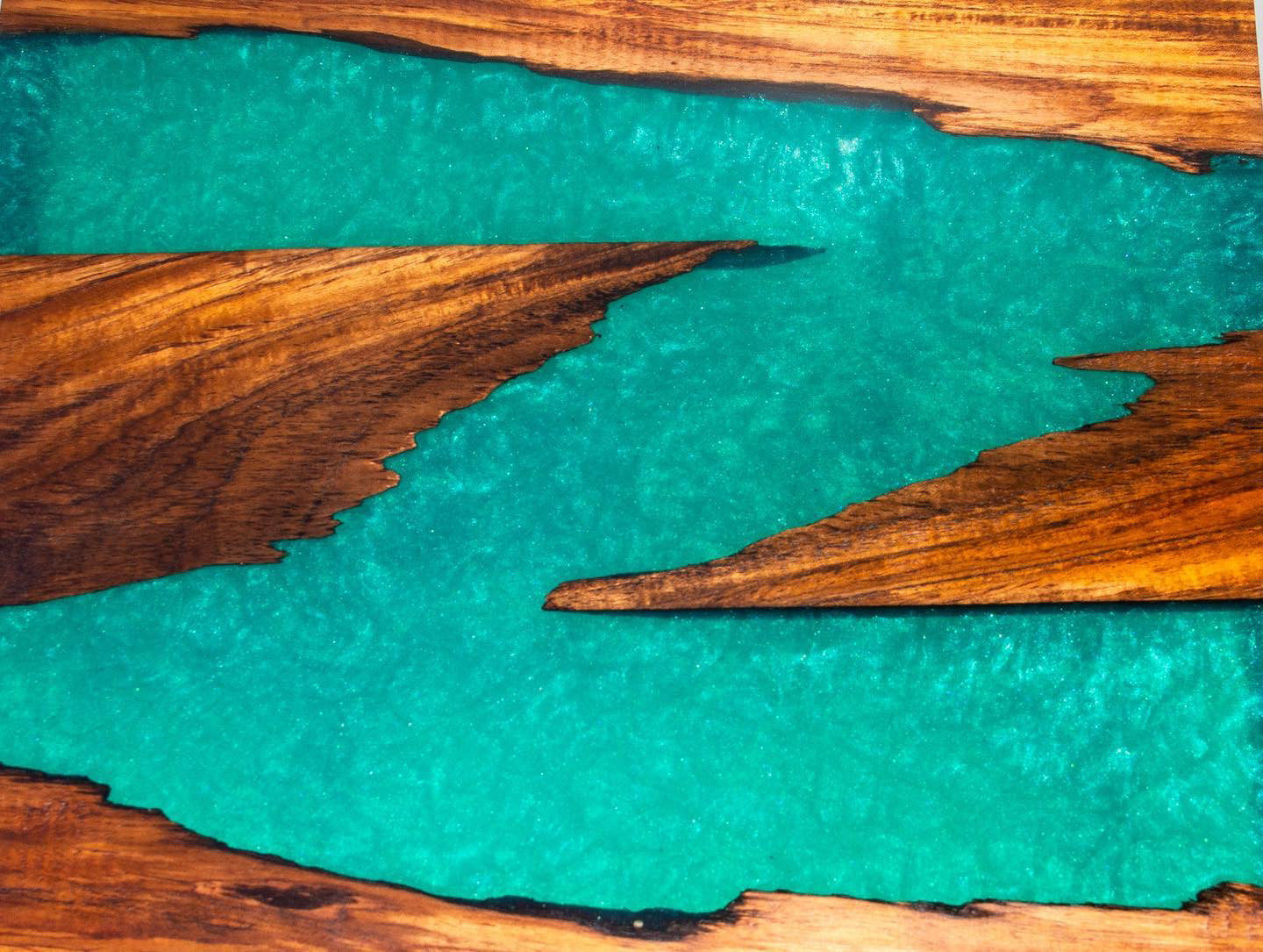 Resin Laptop River Table