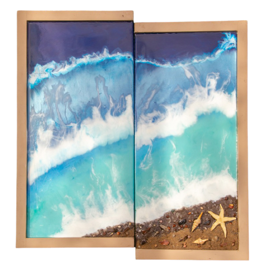 Beach Resin Artwork (Framed)