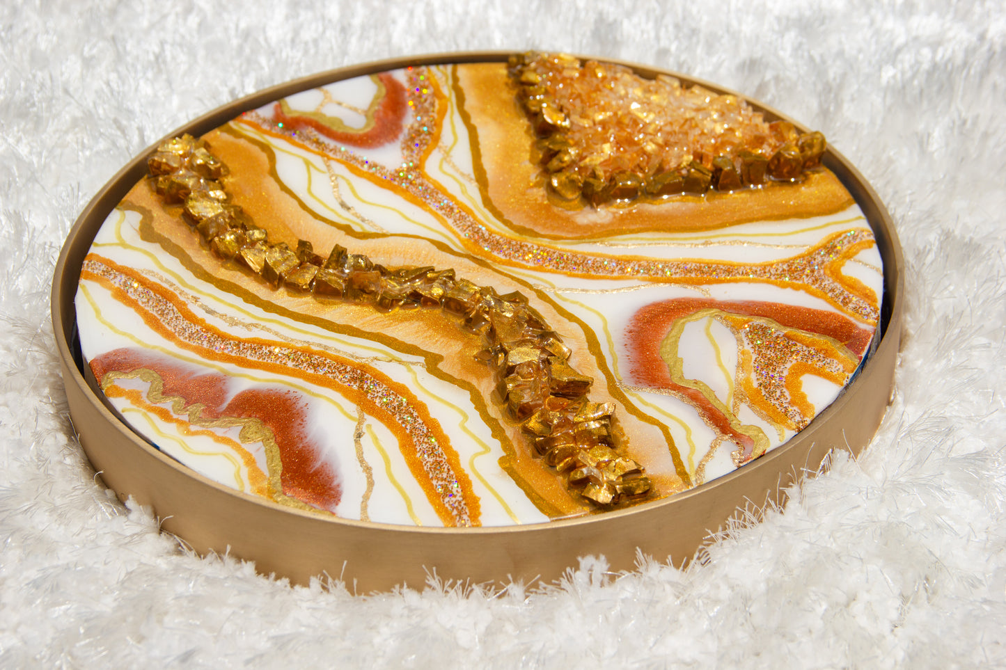 Resin Trio Geode Artwork