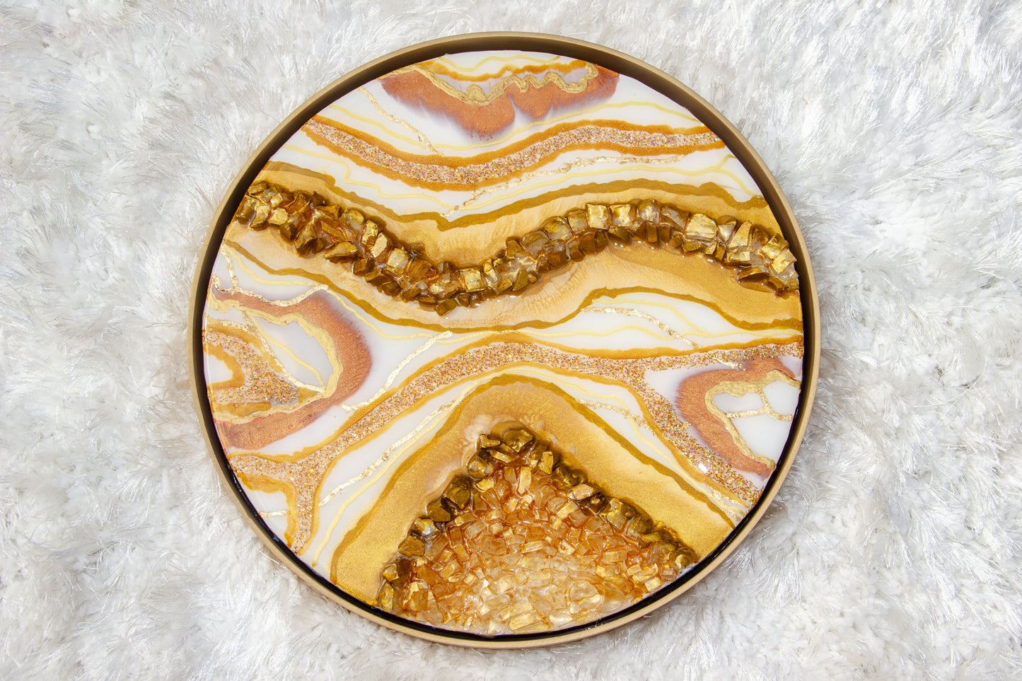 Resin Trio Geode Artwork