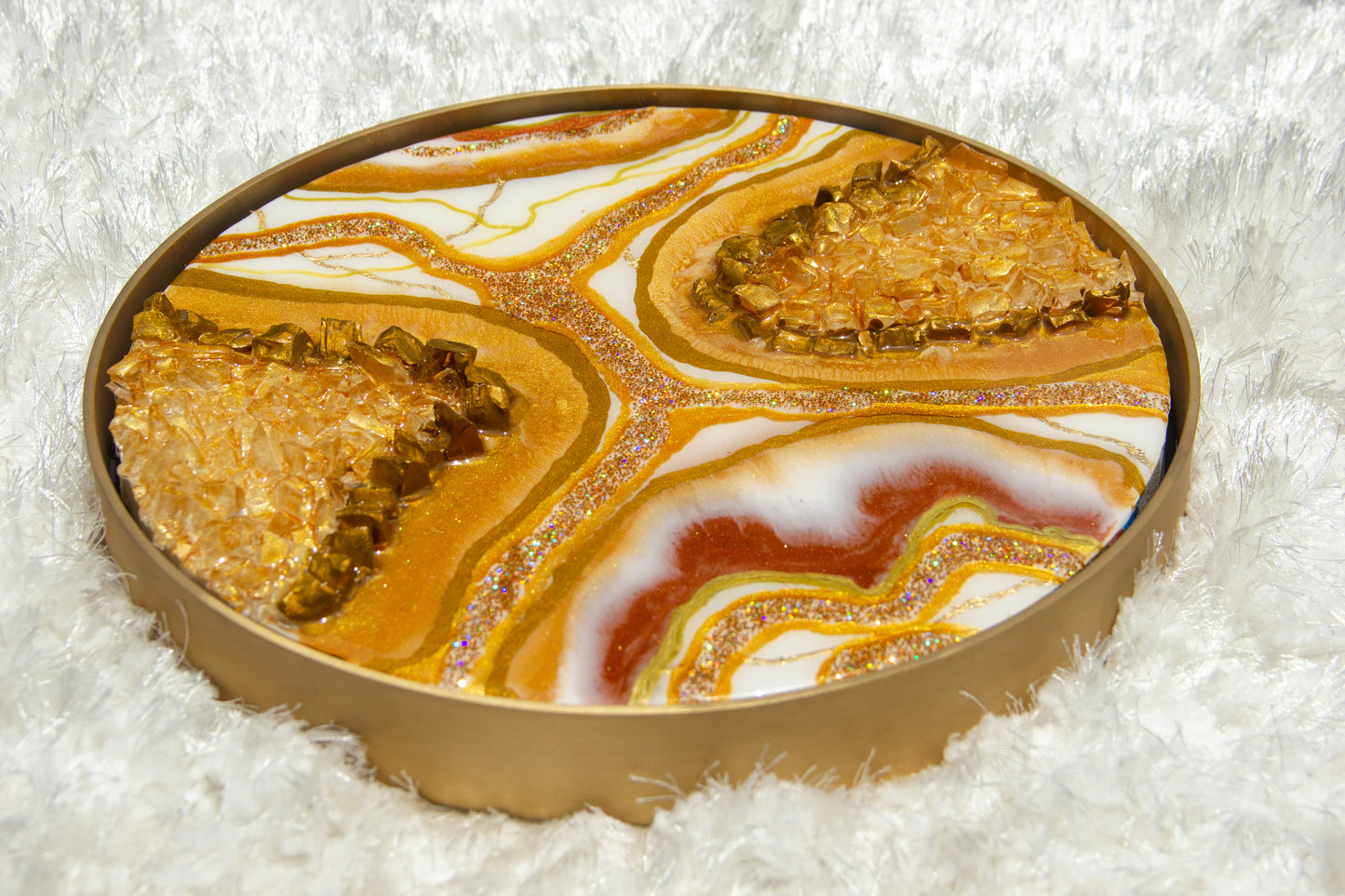 Resin Trio Geode Artwork