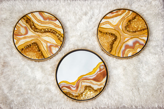 Resin Trio Geode Artwork