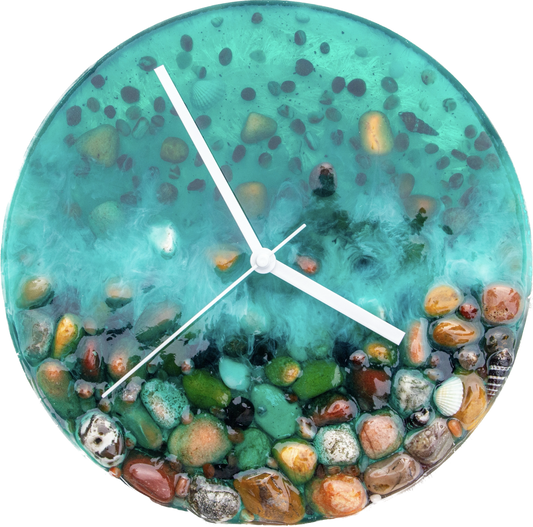 Aqua Resin Wall Clock