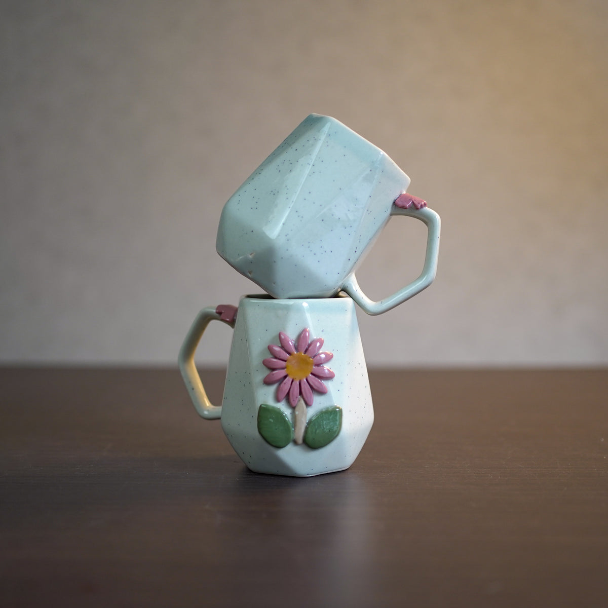 Green Flora Coffee Mugs
