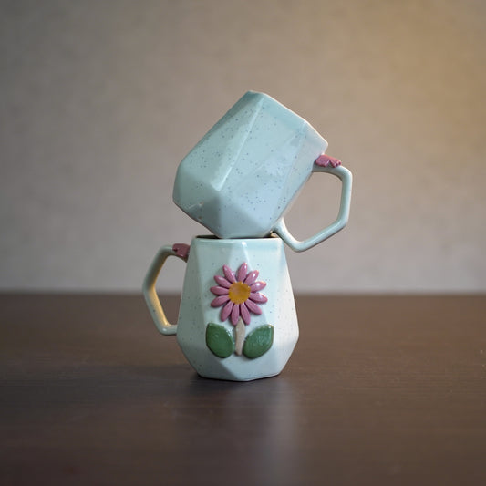 Green Flora Coffee Mugs