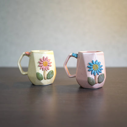 Pink Flora Coffee Mugs