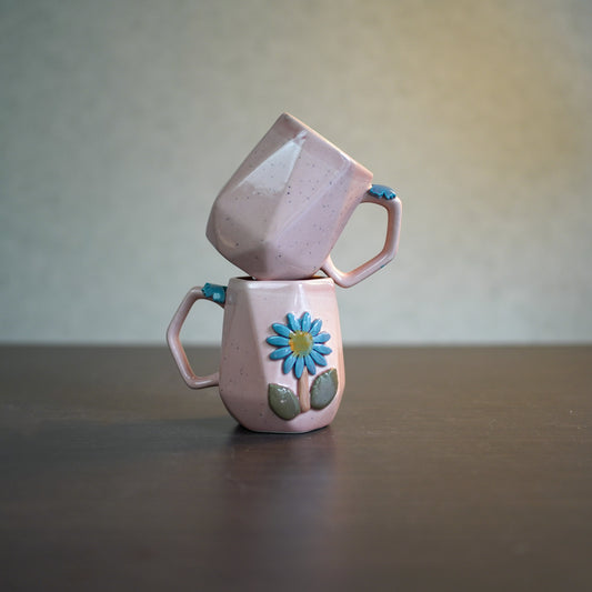 Pink Flora Coffee Mugs