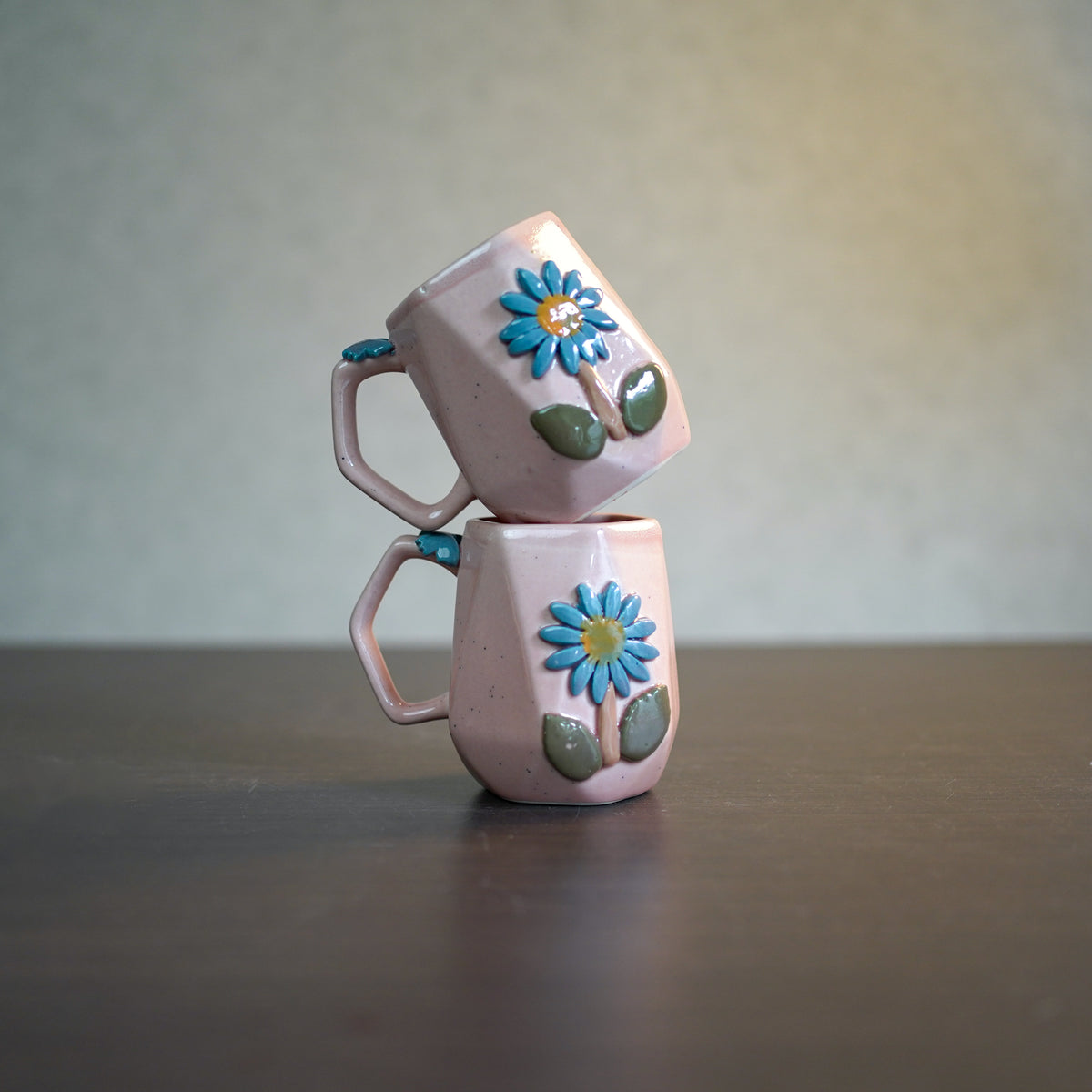 Pink Flora Coffee Mugs