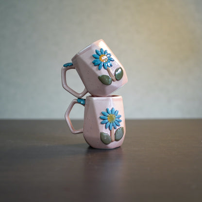 Pink Flora Coffee Mugs