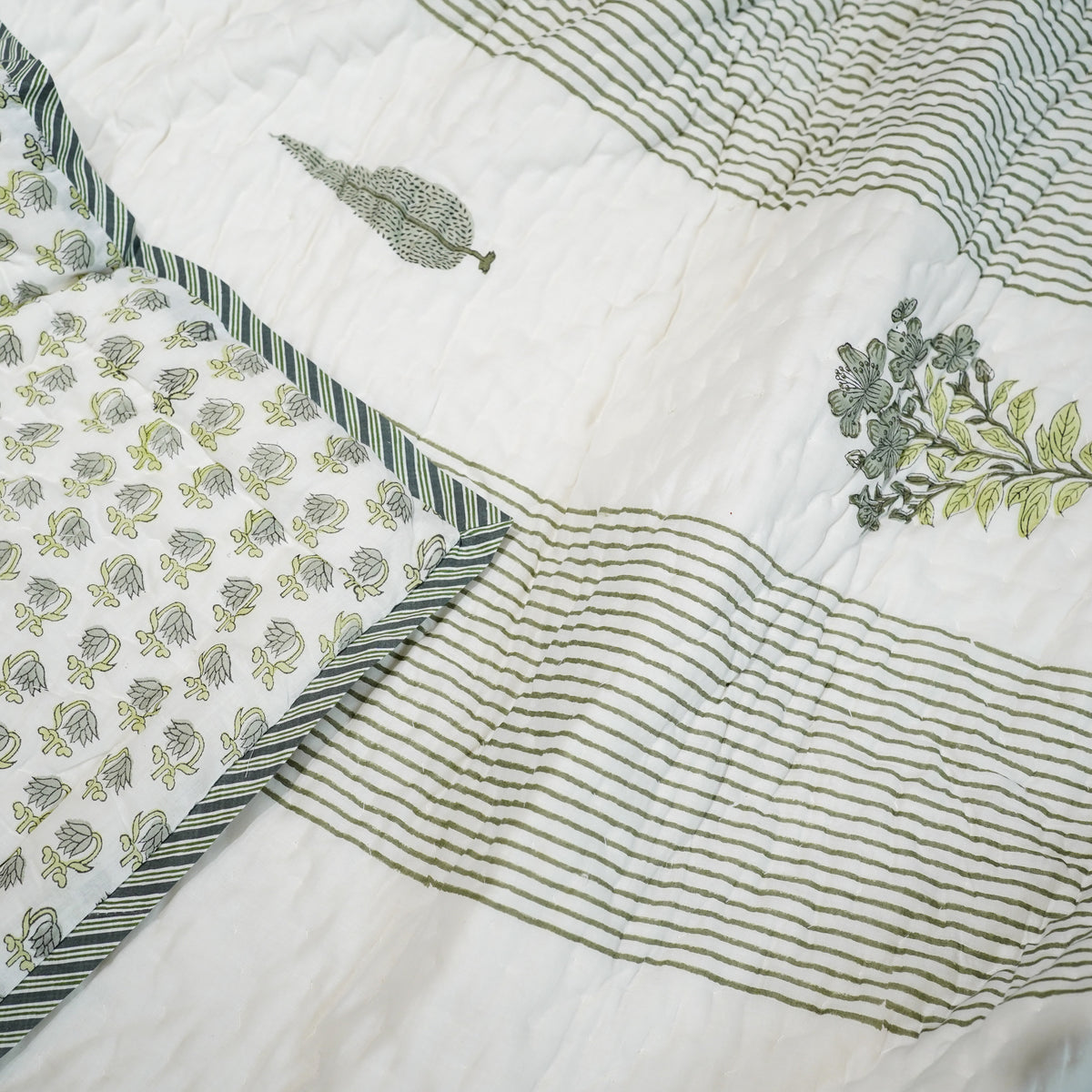 Reversible Single Quilt - Cyprus Line