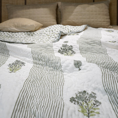Reversible Single Quilt - Cyprus Line