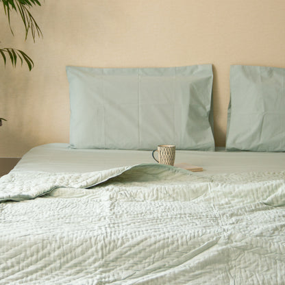 Solid Bedding Set -Pastel Green