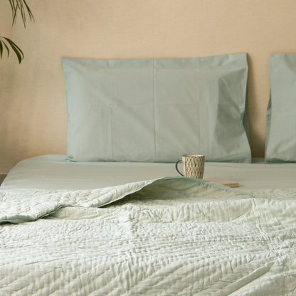 Solid Bedding Set -Pastel Green