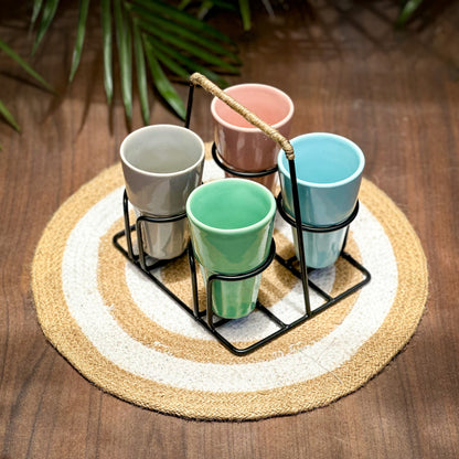 Artisanal Chai Glass Set of 4