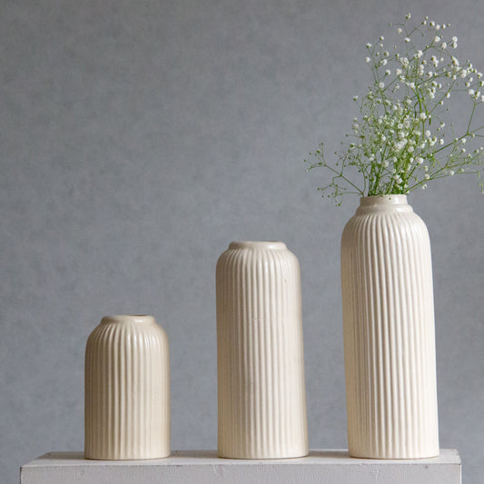 Boho Striped Vases - Set of 3