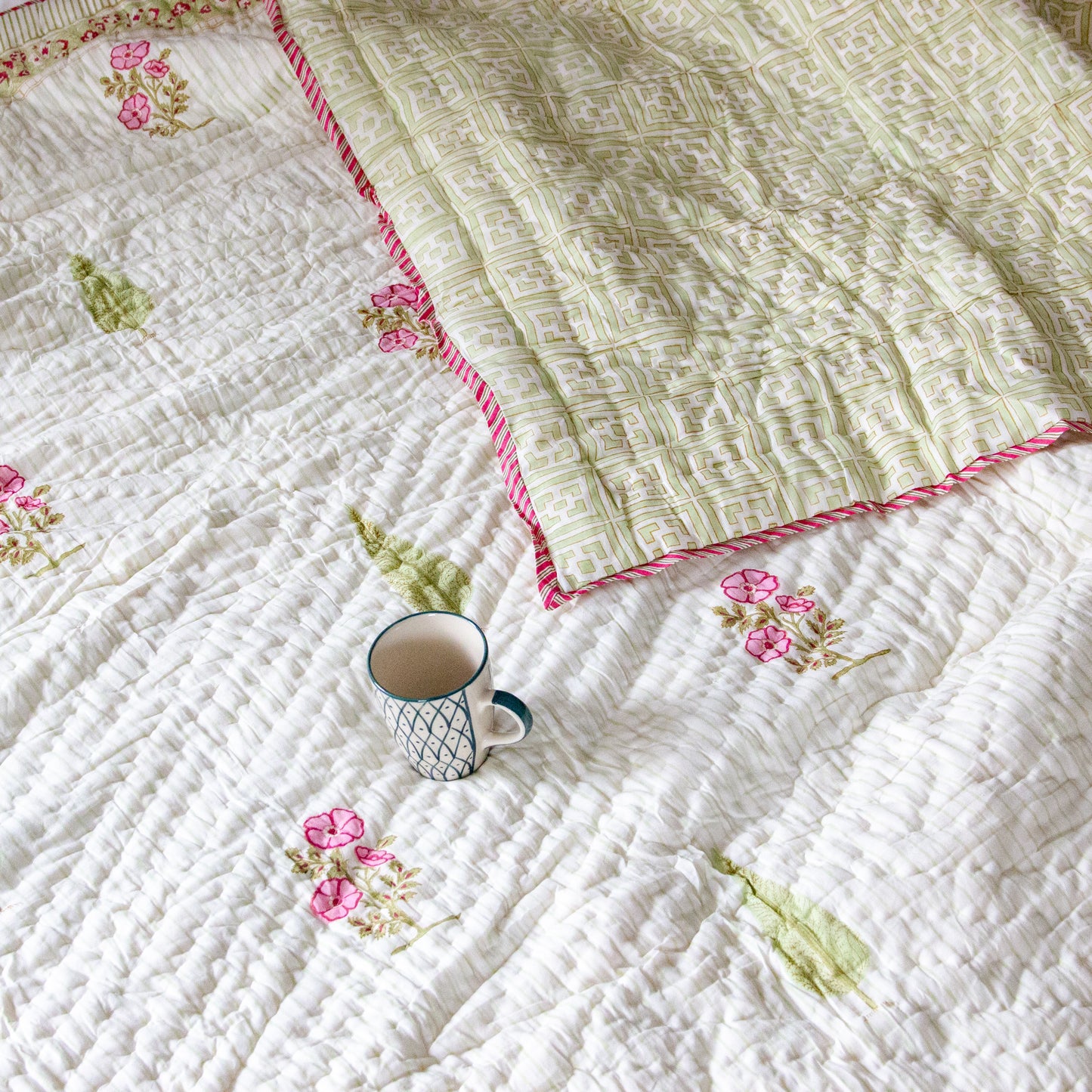 Eden Gardenia Reversible Quilt