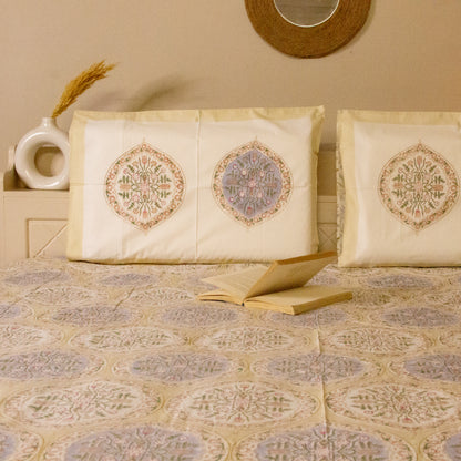 Daffodil Hand Block Printed Bed Sheets