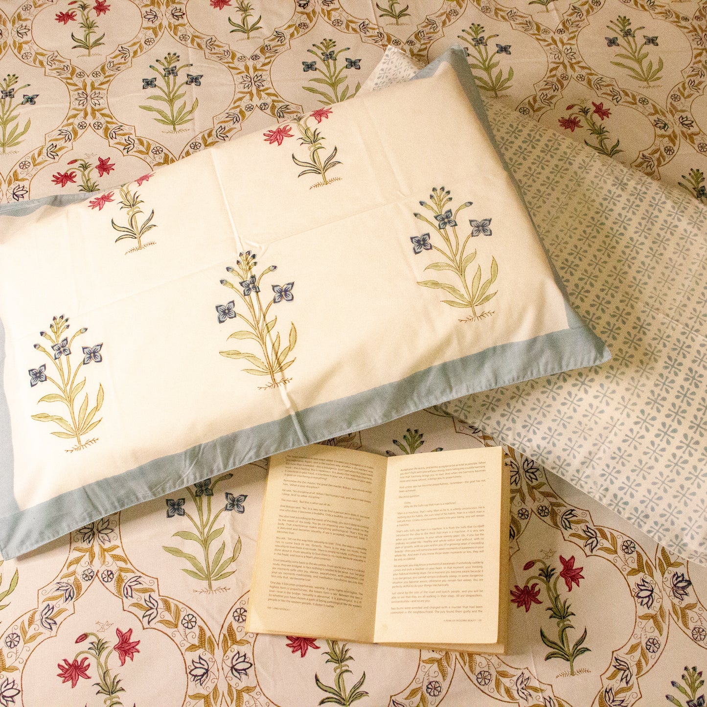 Eden Hand Block Printed Bed Sheets