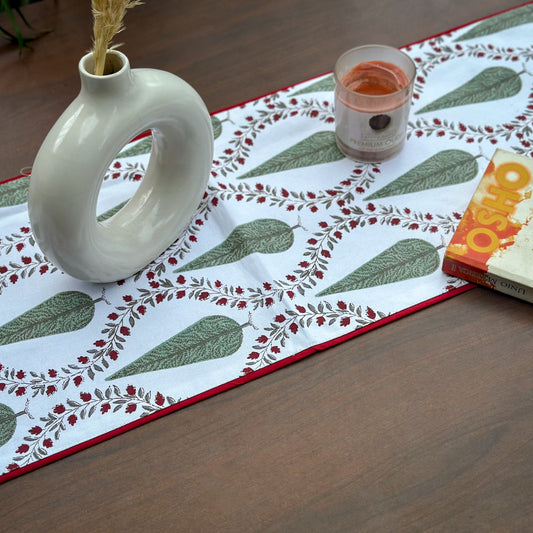Green Cypress Table Runner