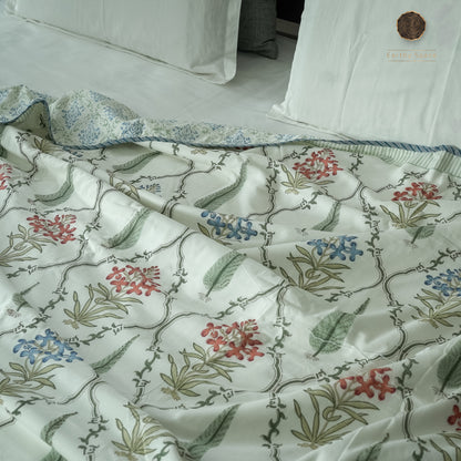 Mahim Jaal Hand Block Printed Reversible Dohar