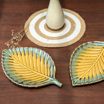 Ceramic Leaf Platter