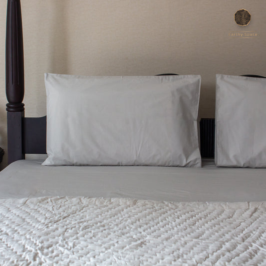 Solid Bedding Set -Pale Grey