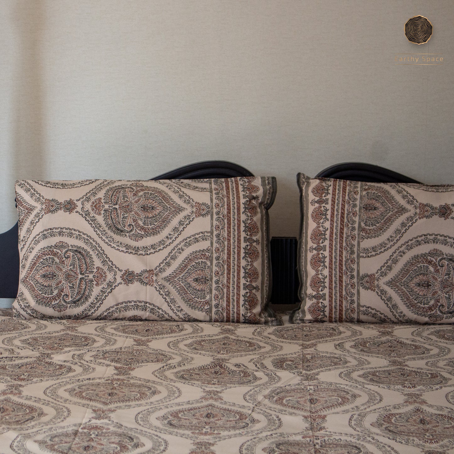 Grey Royal Marwar  - Bedsheet 108" by 108"