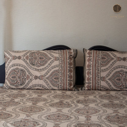 Grey Royal Marwar  - Bedsheet 108" by 108"
