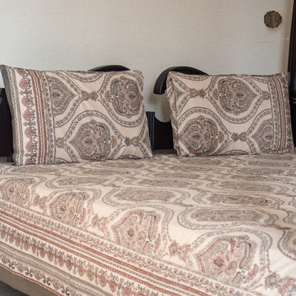 Grey Royal Marwar  - Bedsheet 108" by 108"