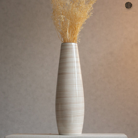 Boho Vase - Long Round Striped