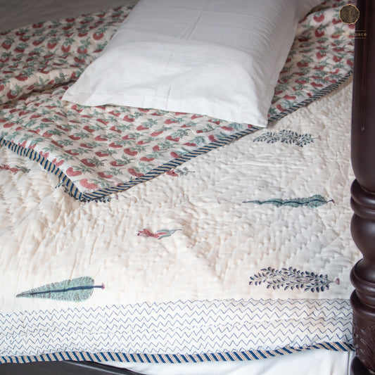 Reversible Quilt - Floral Asta