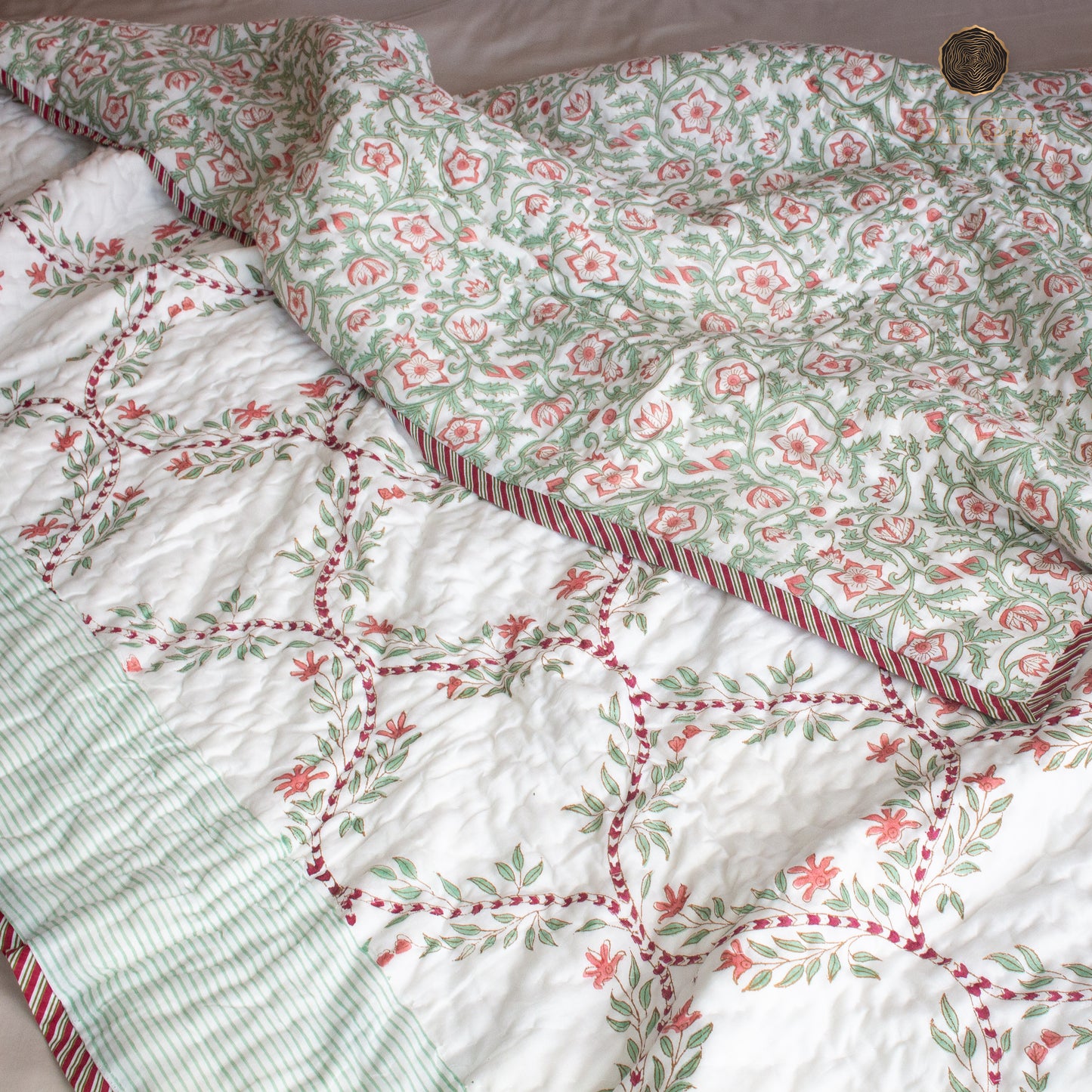 Mogra Jaal Quilt - Single Bed