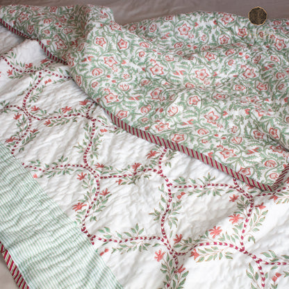 Mogra Jaal Quilt - Single Bed