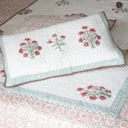 Orange Blossoms - Quilted Bedspread