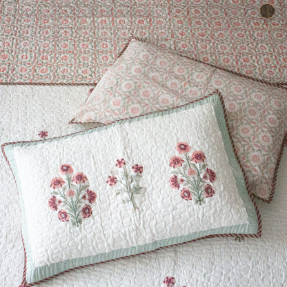 Orange Blossoms - Quilted Bedspread