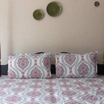 Blue Marwar  - Bedsheet - 90 by 108"