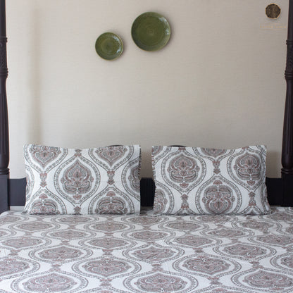 Brown Marwar  - Bedsheet - 108" by 108"