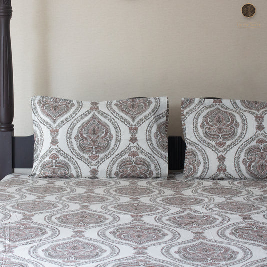Brown Marwar  - Bedsheet - 108" by 108"
