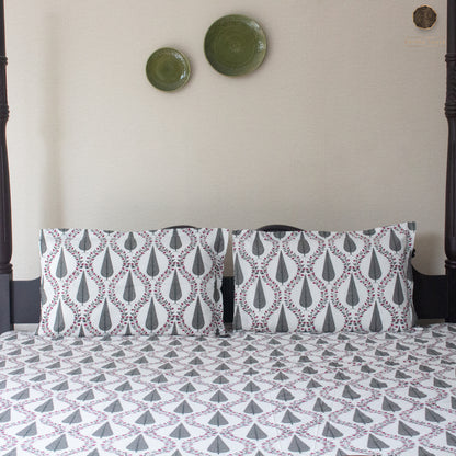 Grey Cyprus - Bedsheet 108" by 108"