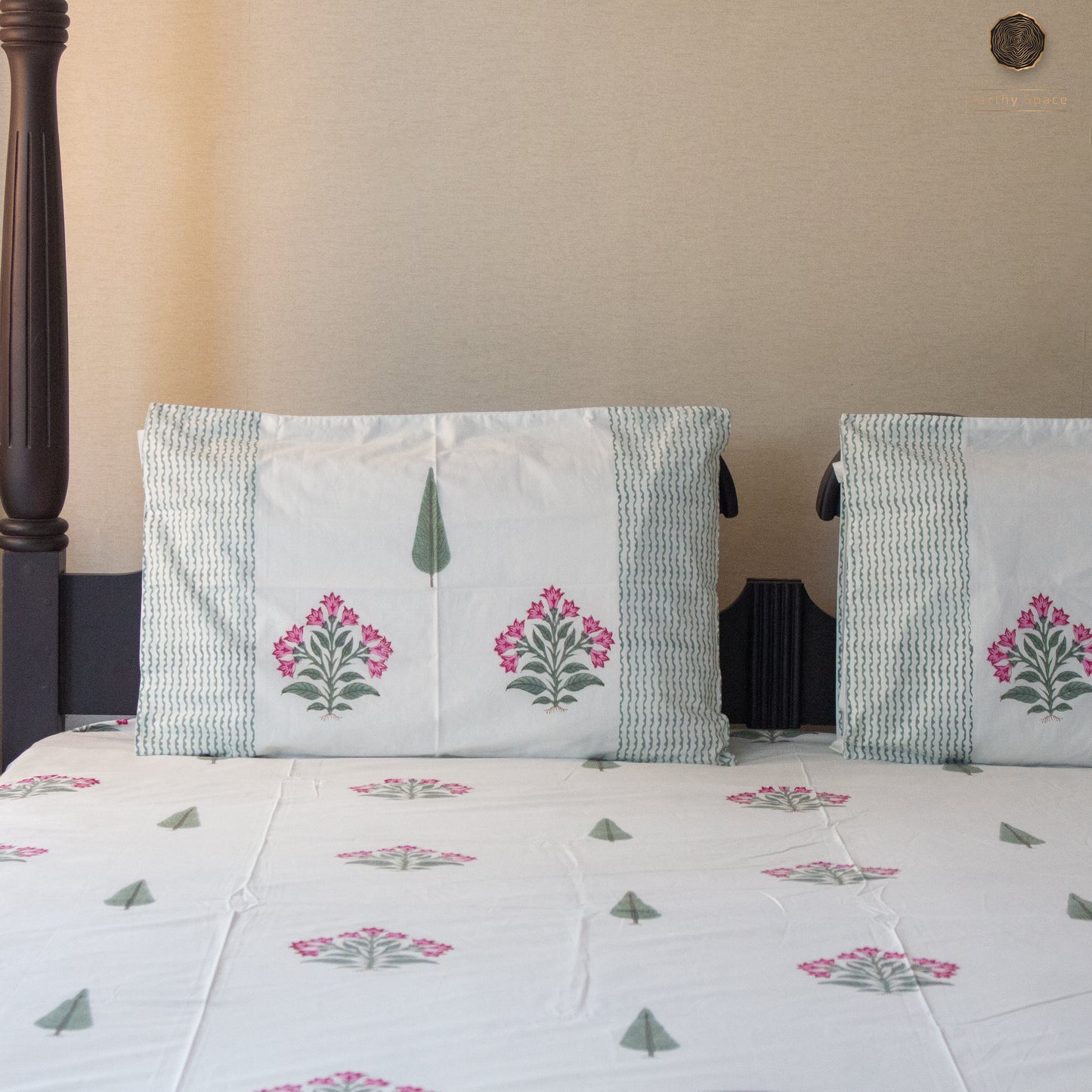 Garden Bloom Printed Bedsheet