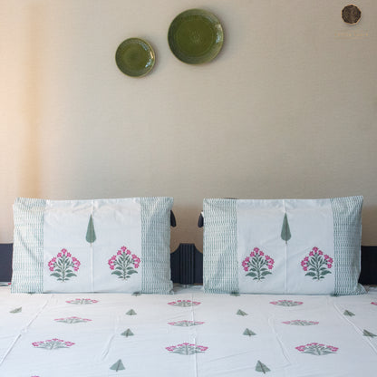 Garden Bloom Printed Bedsheet