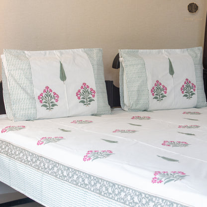 Garden Bloom Printed Bedsheet