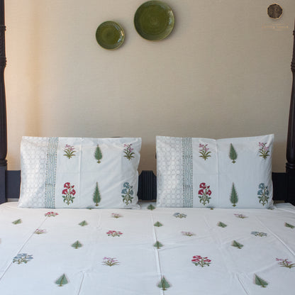 Eden Handblock Printed Bedsheet