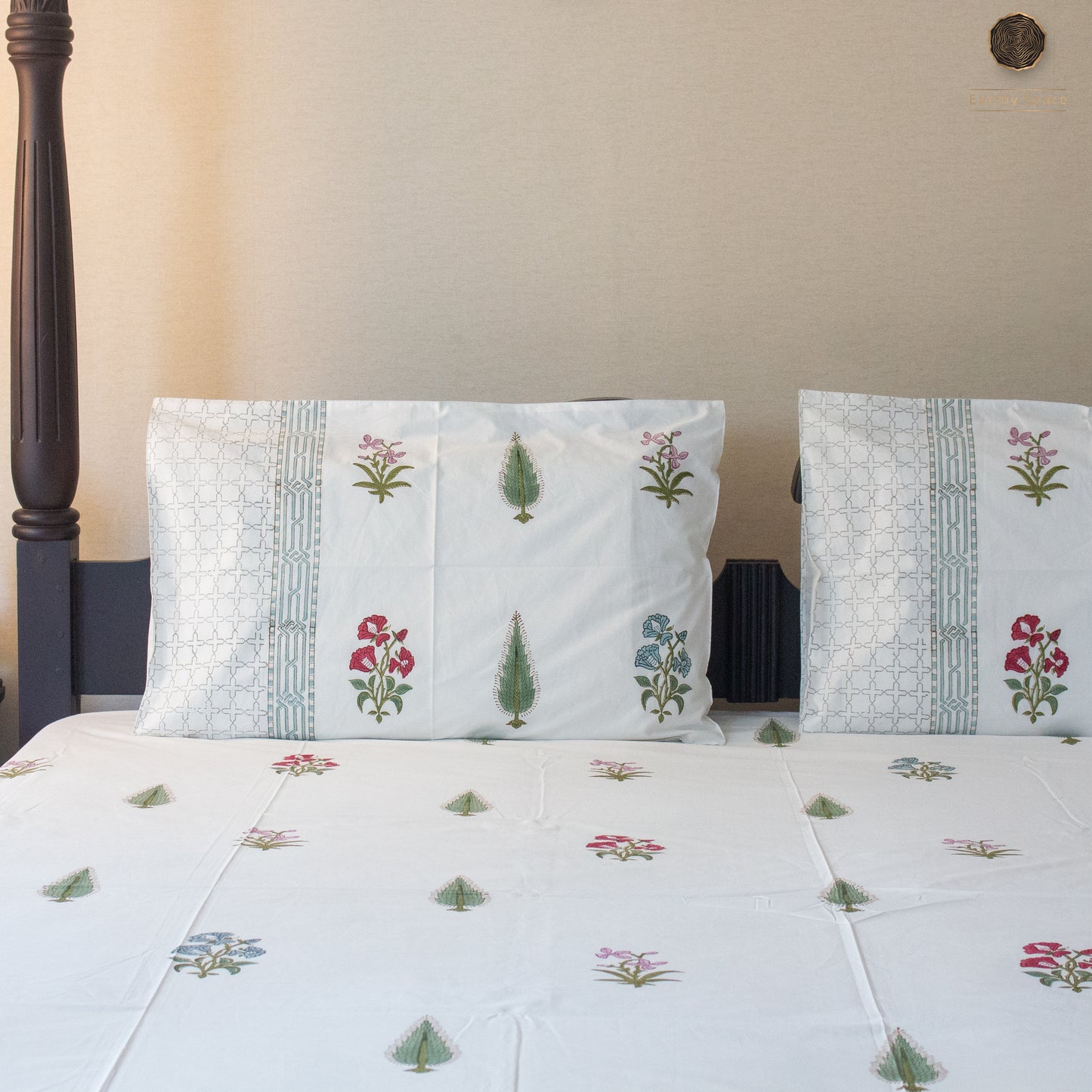 Eden Handblock Printed Bedsheet