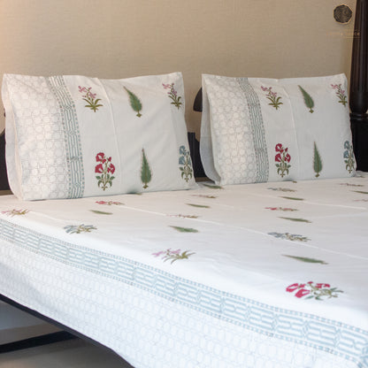 Eden Handblock Printed Bedsheet