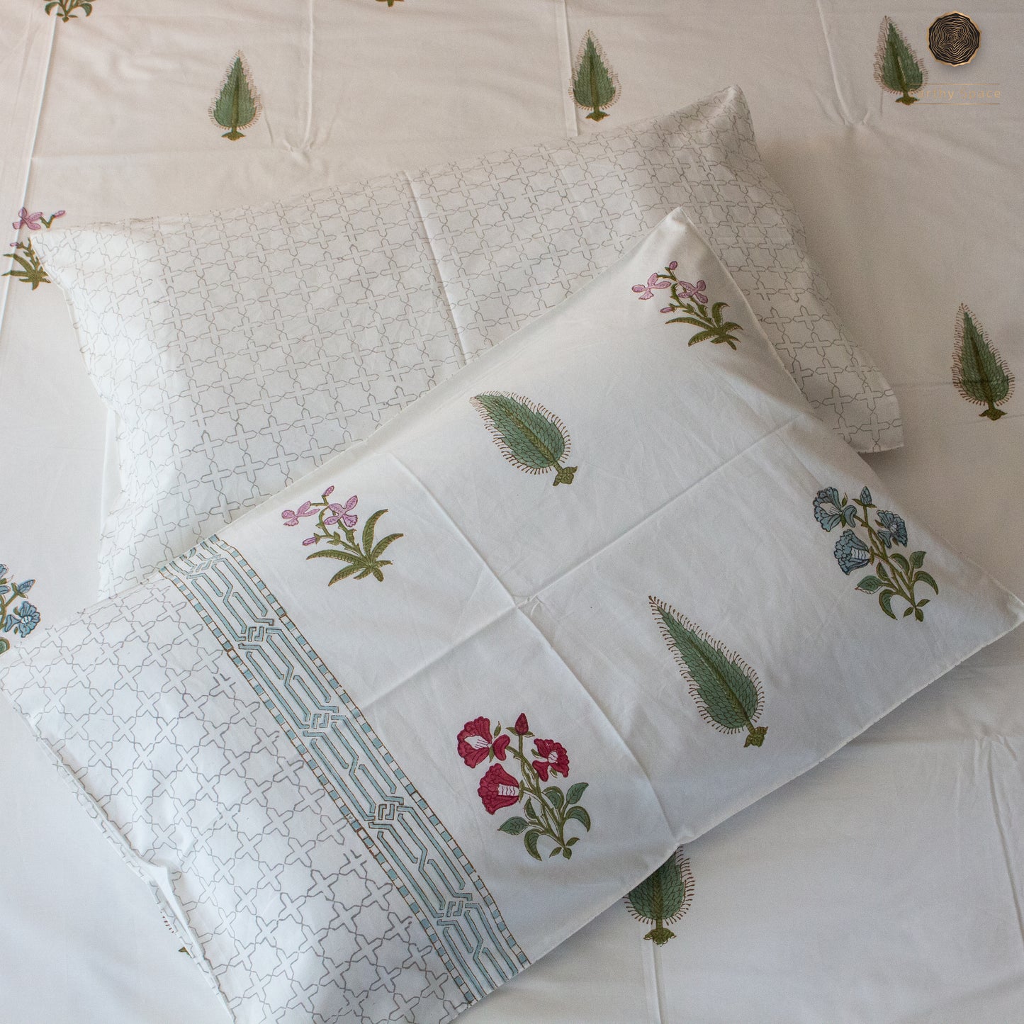 Eden Handblock Printed Bedsheet