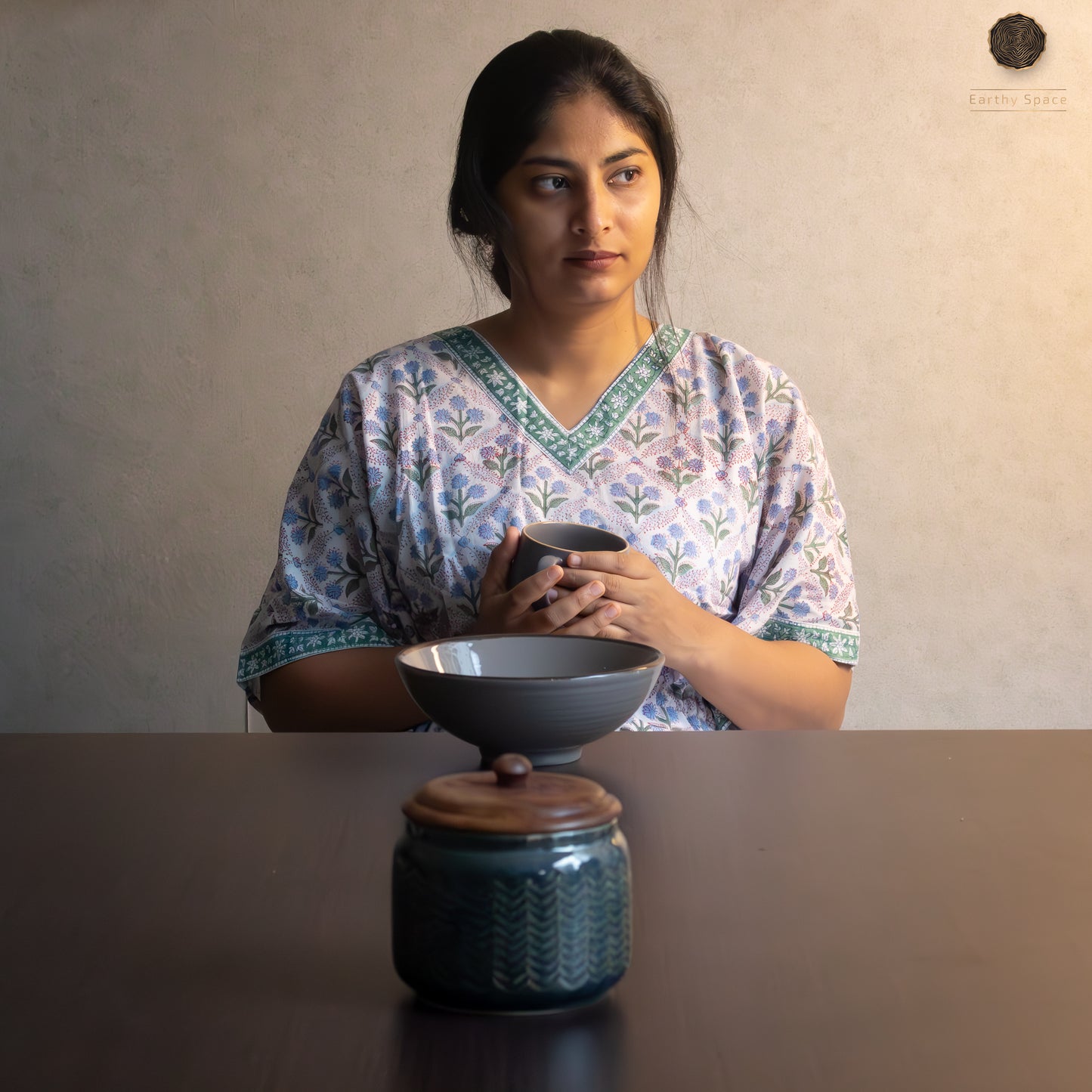 Lilac Drizzle Kaftan