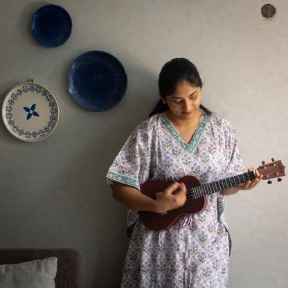 Lilac Drizzle Kaftan